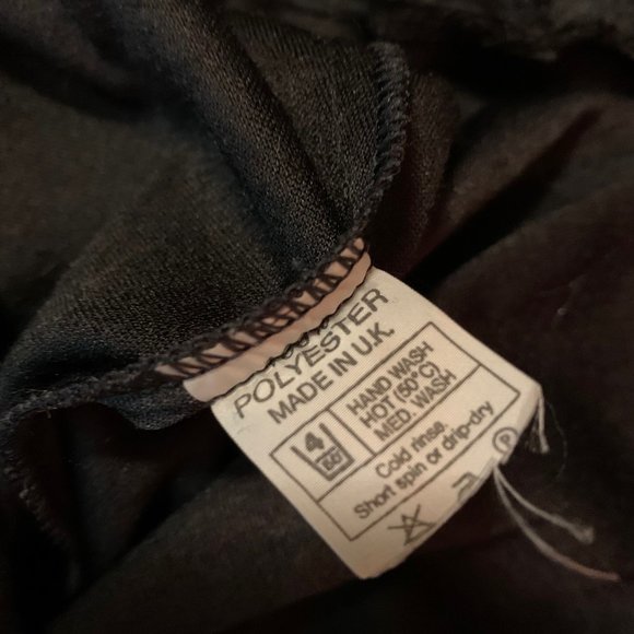 Dress, Maxi, black, velvet, size small/medium (US 6-8). - Picture 10 of 11